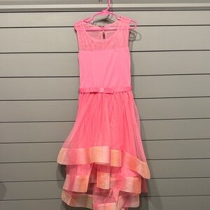 Bonnie Jean Pink Sleeveless Layered Dress size 10